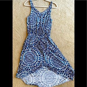 Gap Womens V Neck Blue and White print Dress Size:XS